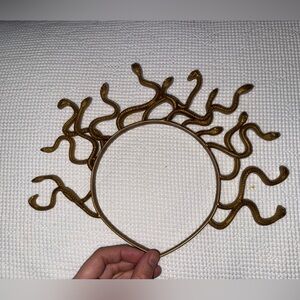 Gold Snake hair band accessory Halloween Medusa